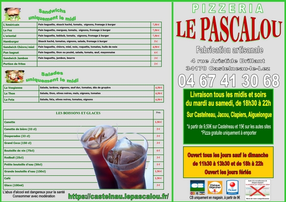 Flyer Le Pascalou Castelnau-le-Lez